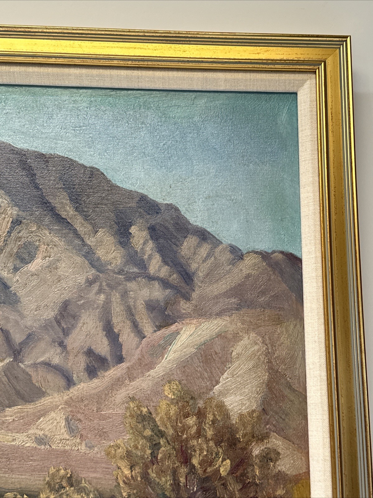 Antique Desert Painting Impressionist Landscape George Frederick 1930’s 1934