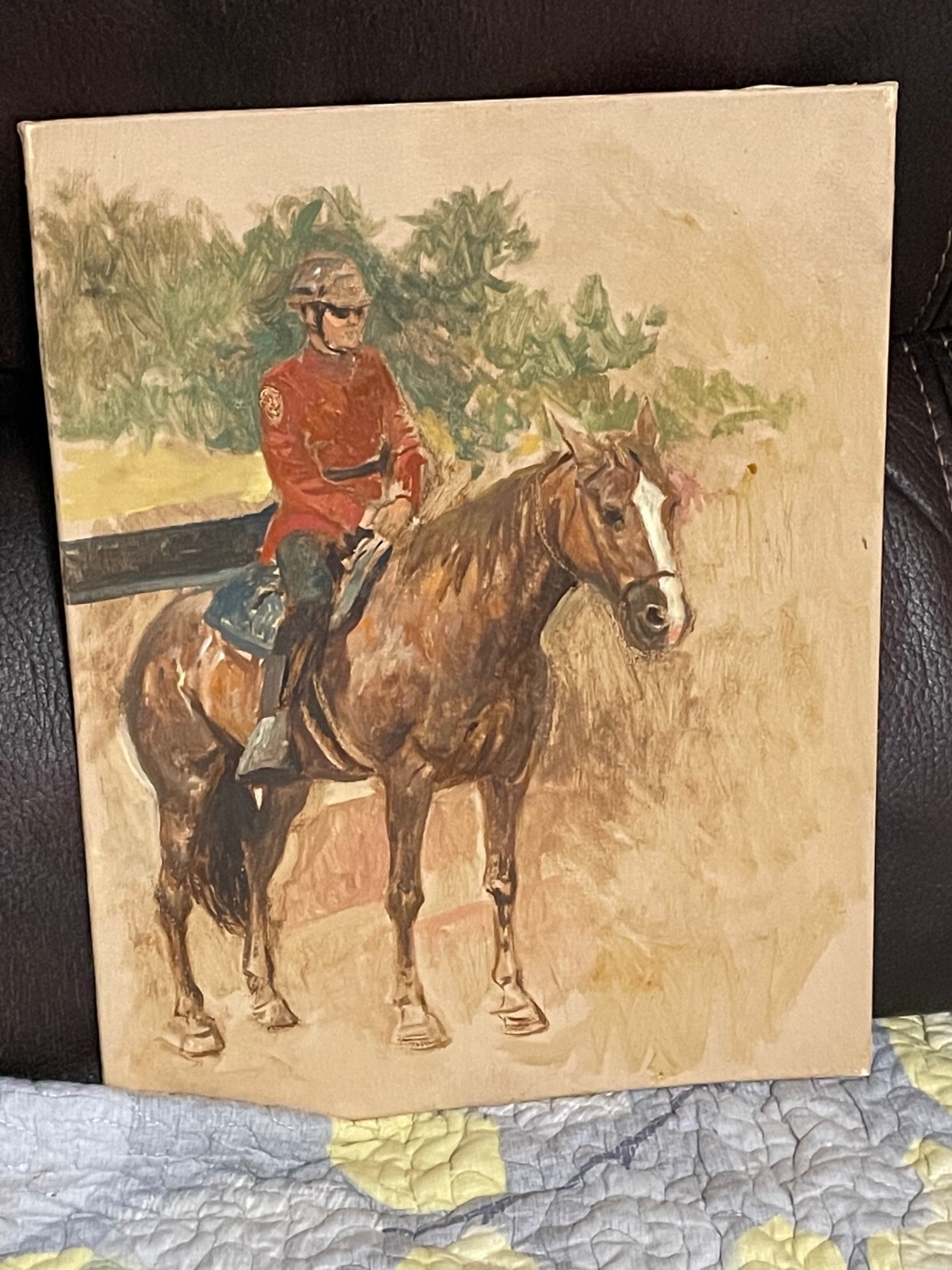 Vintage NATHANIEL GIBBS Rider Maryland Artist