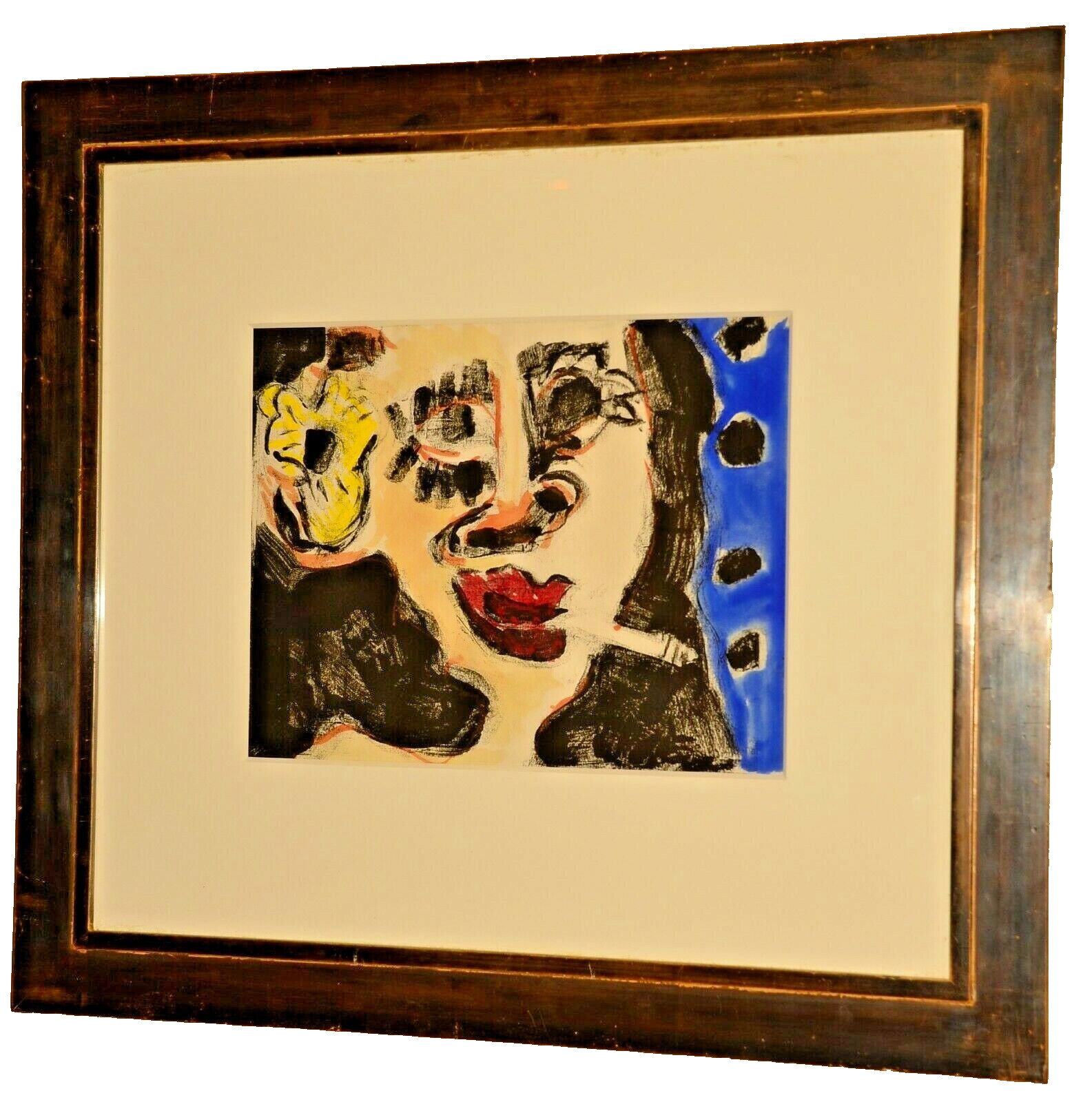PETER KEIL Original Signed Female Smoking Modern Figure Portrait Oil Painting