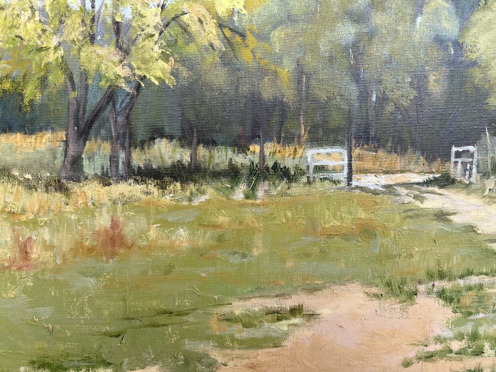 «My Daughter’s Texas Homestead» original oil painting 16X20 in oil on canvas new