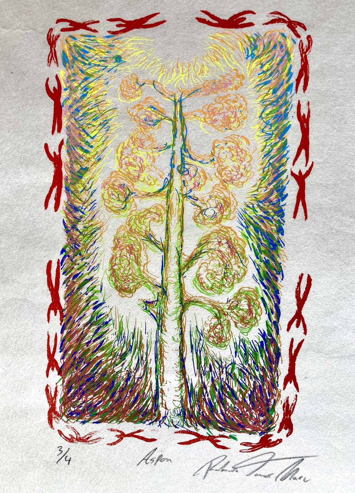 Aspen 20×14″ Roberto Torres Mata Art Nature Forrest Tree Colorado National Parks