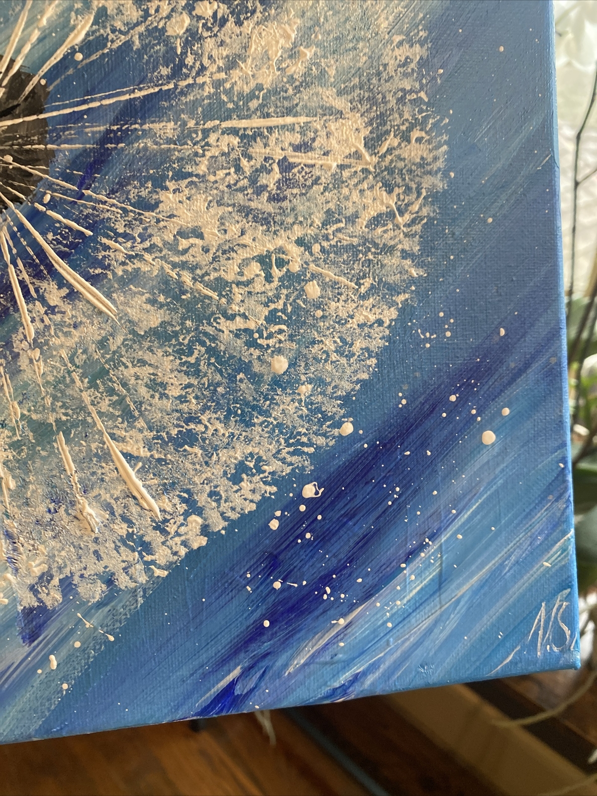 Dandelion,Original Painted On Canvas,Abstract,12/12