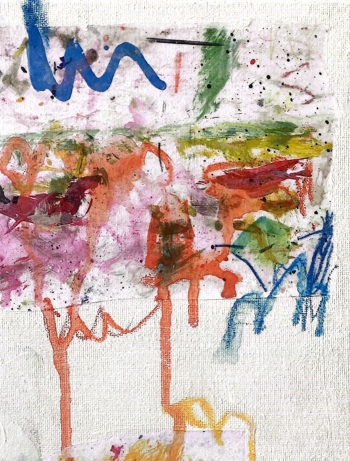 Hand Painted Abstract Colorful Acrylic 11×14 Canvas Painting, Holly Hammond