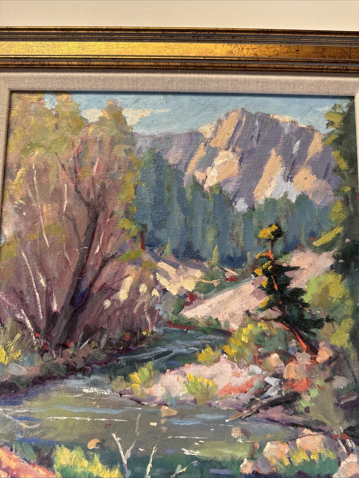 American Landscape Painting Mountains California Silvio Silvestri Impressionist