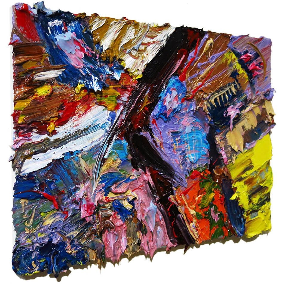 LANDSCAPE ORIGINAL OIL█PAINTING█VINTAGE█IMPRESSIONISM█ART█MODERN ABSTRACT POP