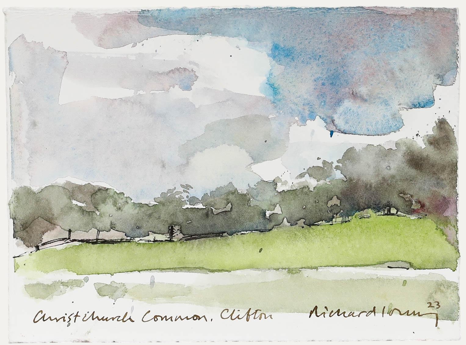 Richard J.S. Young – 2023 Watercolour, Christ Church Common, Clifton