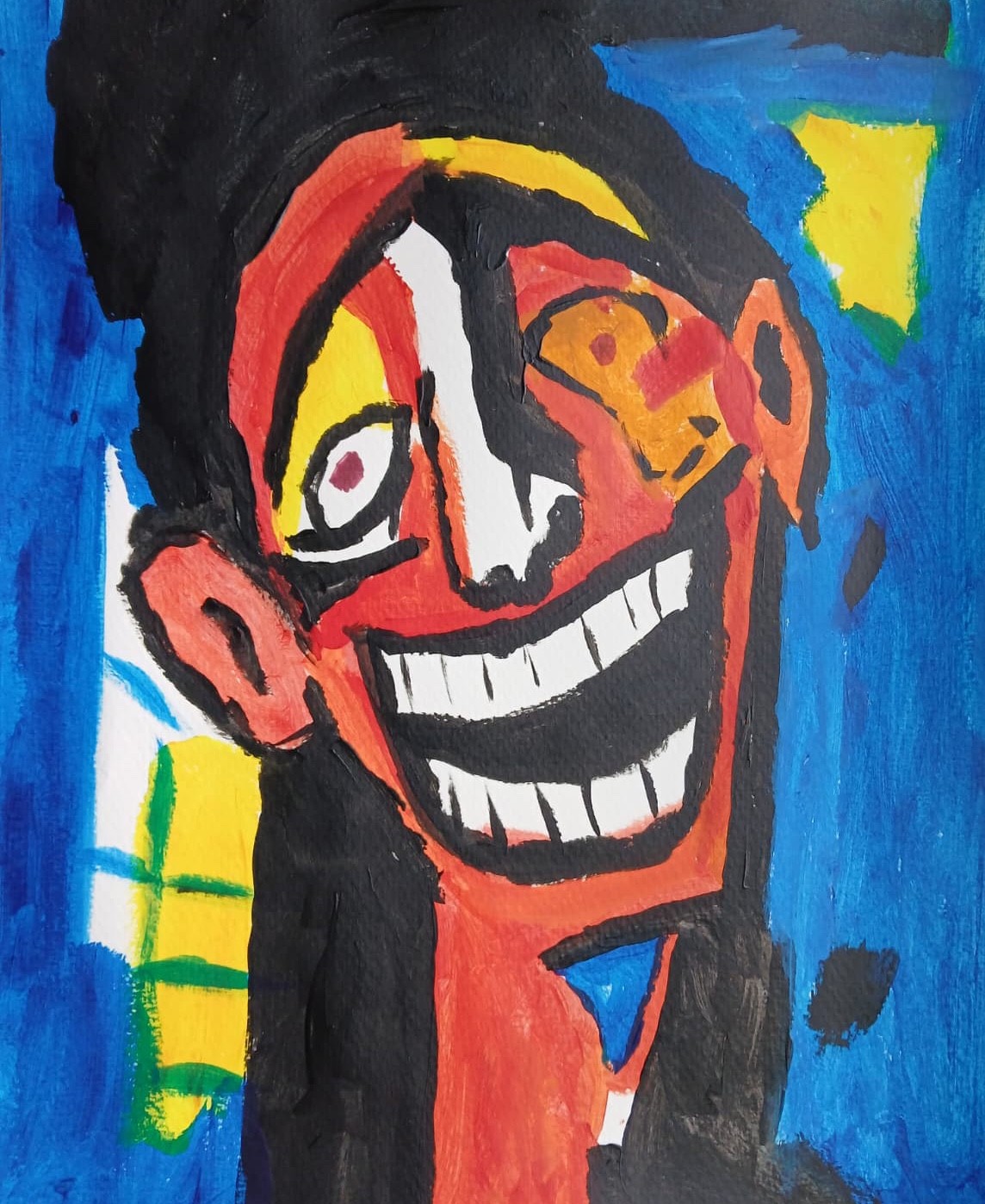Expressionism/Abstract 11×14 My Dentist Signed Colorful Hand Made Art Painting
