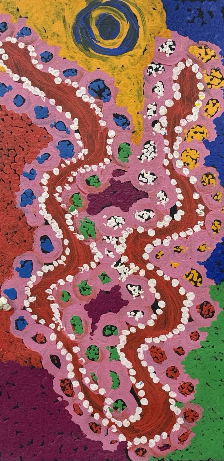 Kukika Adamson 💕Aboriginal Art 78cm X 40cm COA Supplied A6