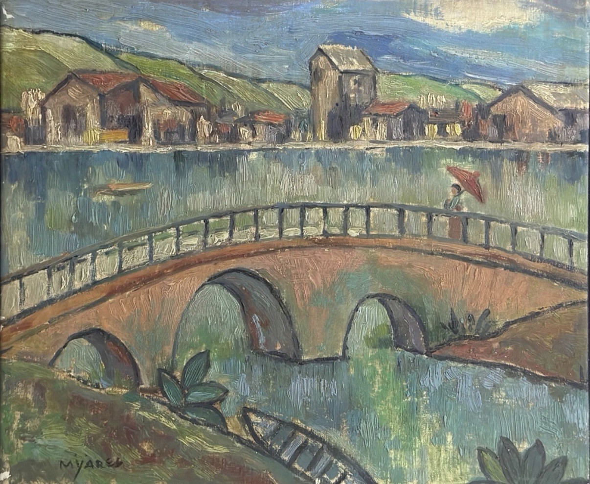Jose Marie Mijares (1921 – 2004) Oil Painting On Canvas (COA)