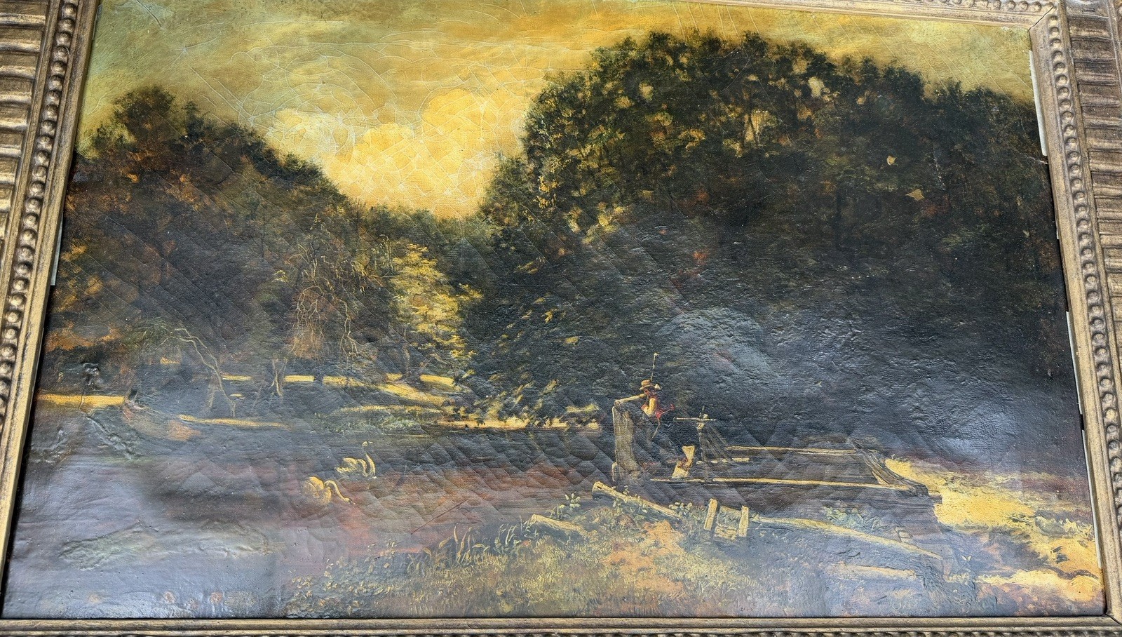 John Constable “The Lock,” East Bergholt, England, 1776-1837, “The Lock” 16×25”