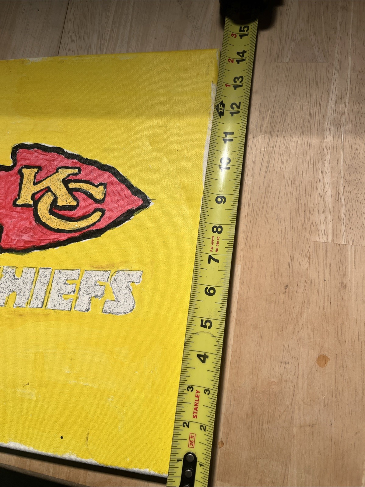 Hand painted KC Chiefs Canvas Unique