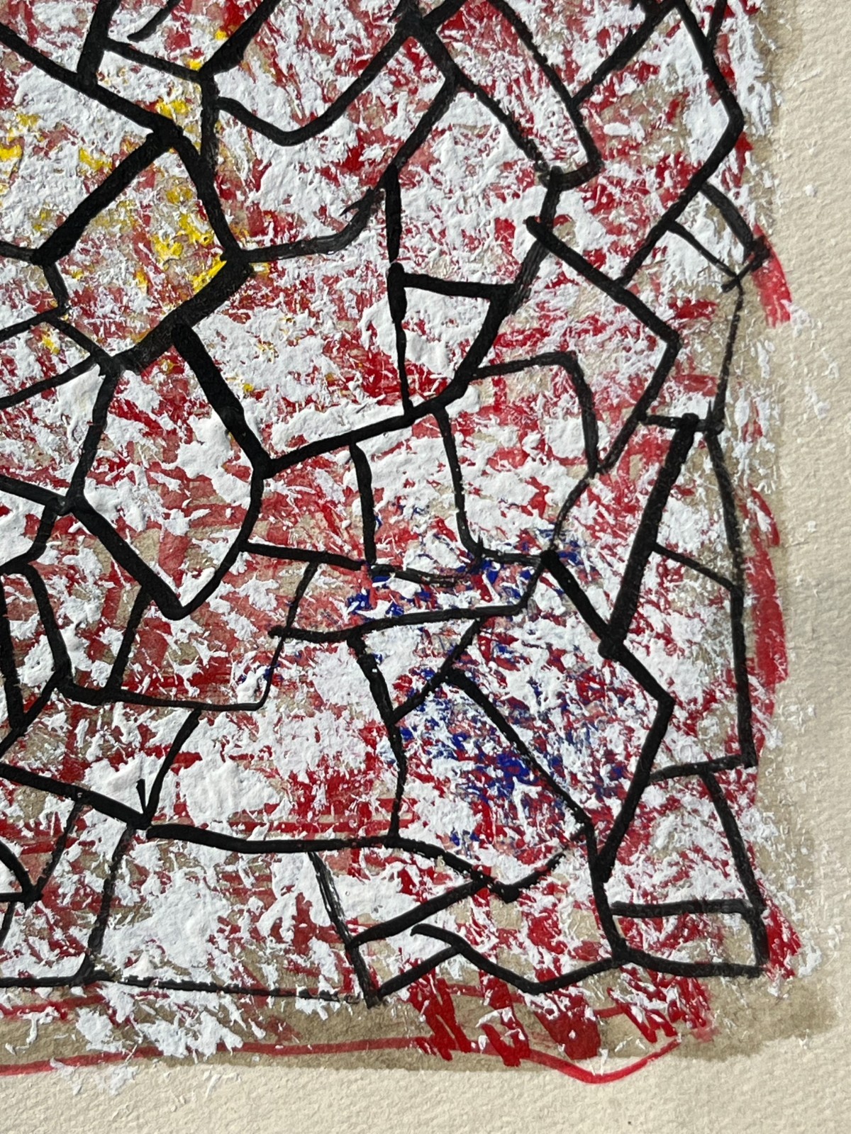 Mark Tobey «Abstract Composition» Original Painting, Tempera on Paper. Post War
