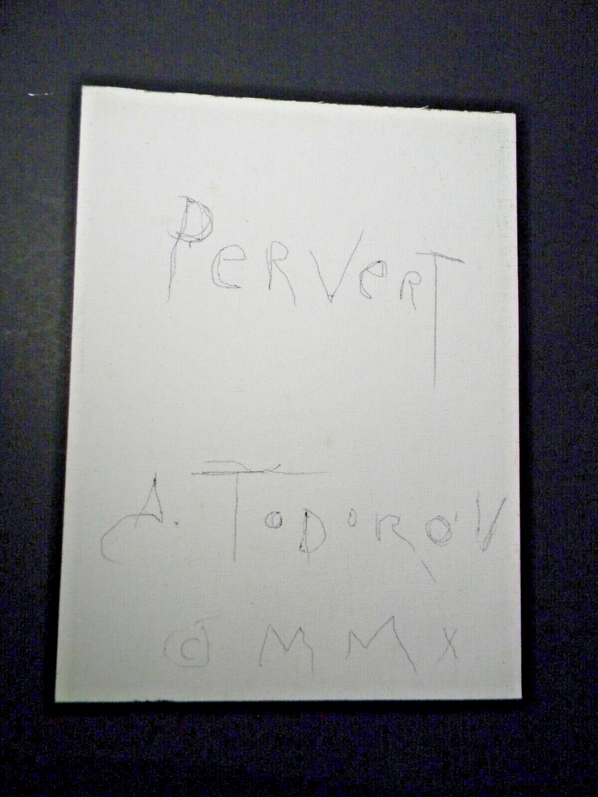 ORIGINAL Tormented ALEXANDER Todorov Horror Dark Art PERVERT Painting OOAK