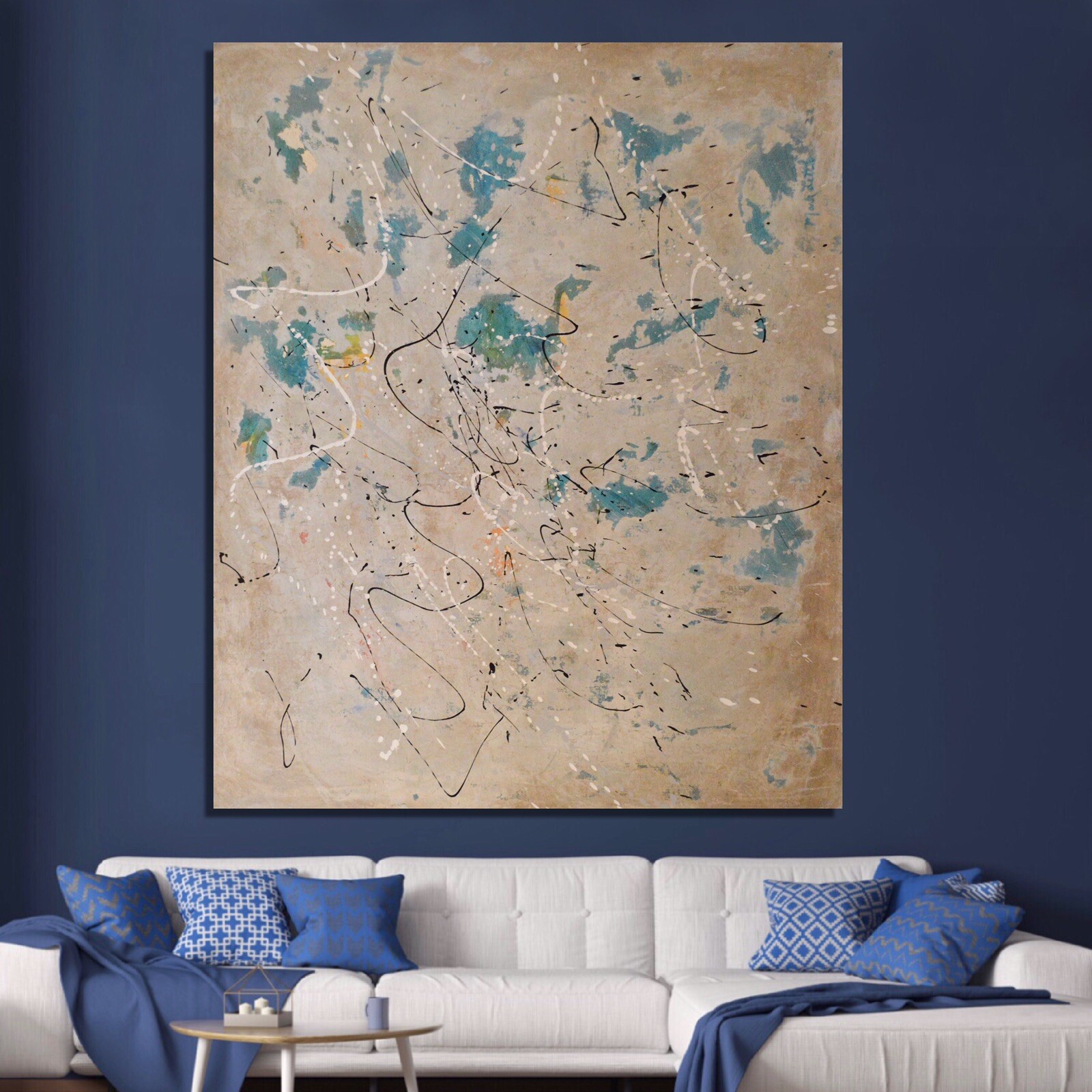 Mark Little, Original, Painting, 72” X 60” Acrylic, Abstract, POP Art, Modern XL