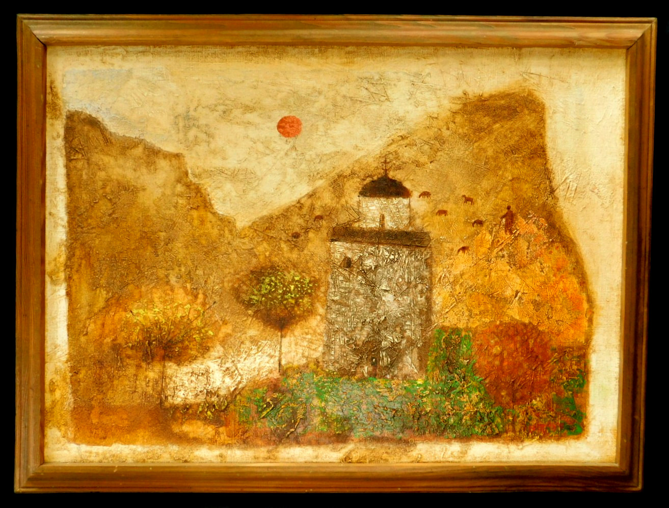 LISTED UKRAINIAN ARTIST VLADIMIR TOVKAYLO FANTASTIC ORIGINAL OIL PAINTING
