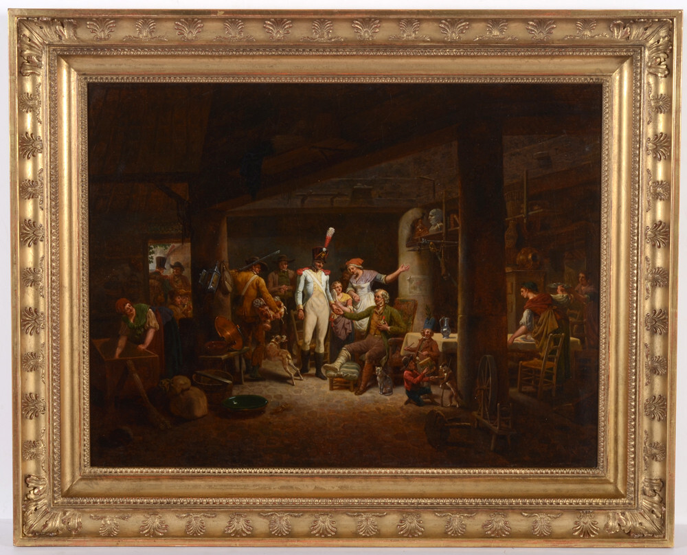 Jean Louis Demarne (1752-1829) «Le départ du soldat» rediscovered important work