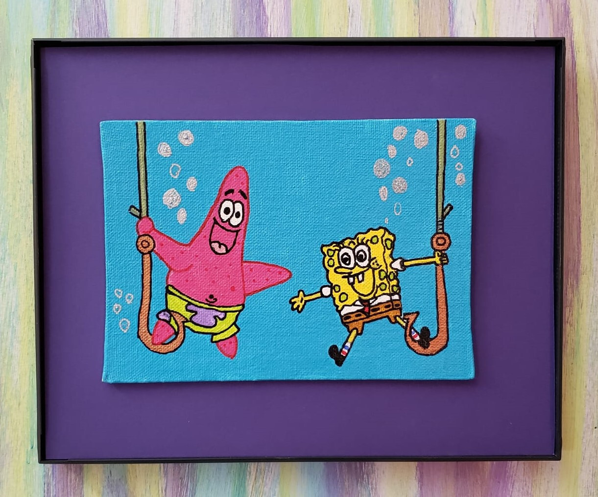 Memories of Saturday Morning Cartoons Acrylic Canvas Fan Art Paintings