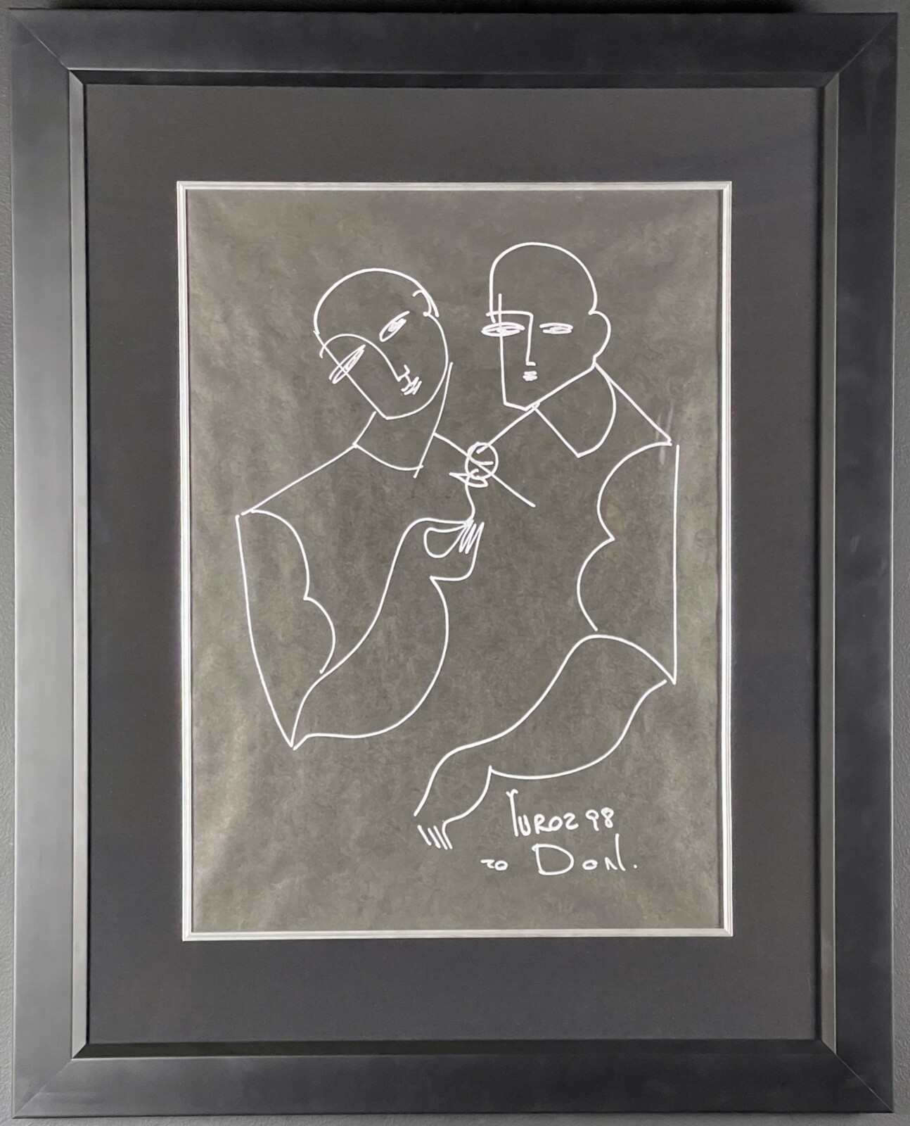 YURI YUROZ Original Drawing, Signed, Framed, COA