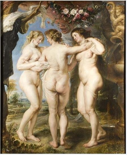 Art Giclee Printed Oil Painting Peter Paul Rubens: The Three Graces Home Canvas