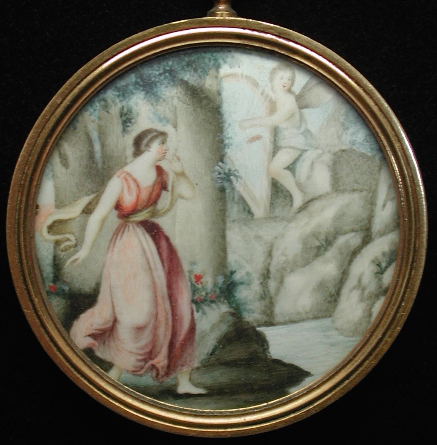 Portrait Miniature Of Allegory Of Love, C. 1790