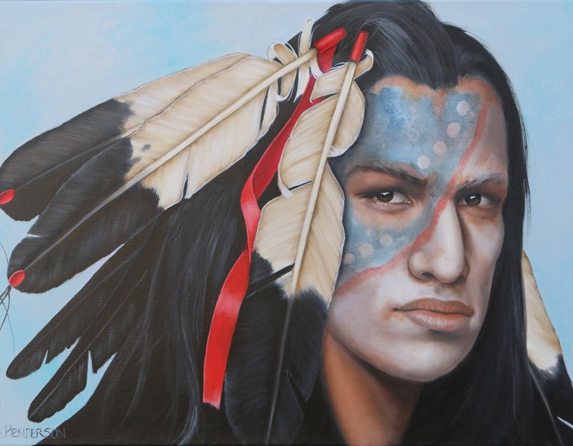 Soul of Years, oil painting by K. Henderson,20 x 30, oil on linen, Western Art