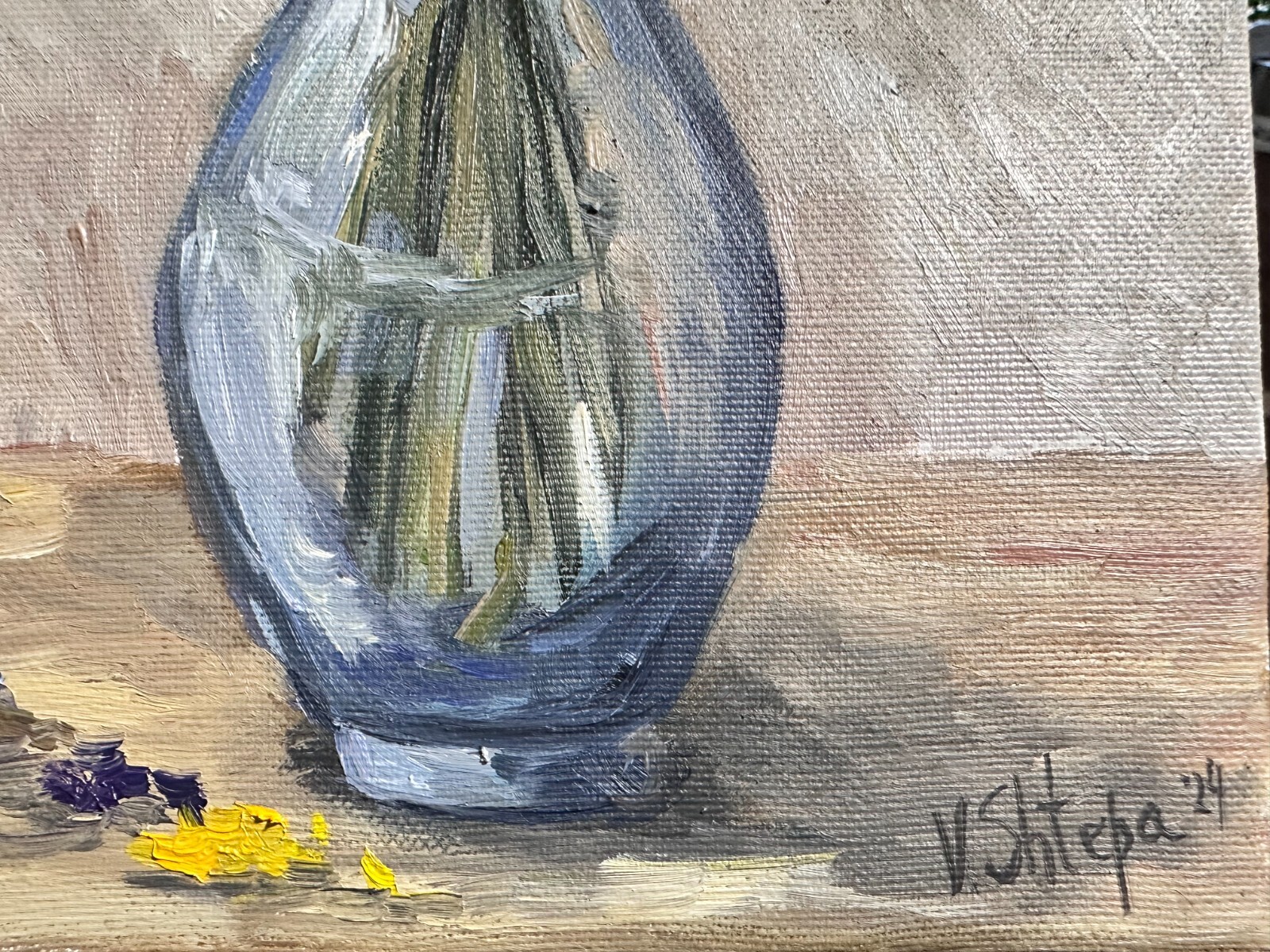 Wildflower Bouquet Original Oil Painting Blooming Flowers Floral Still life Art