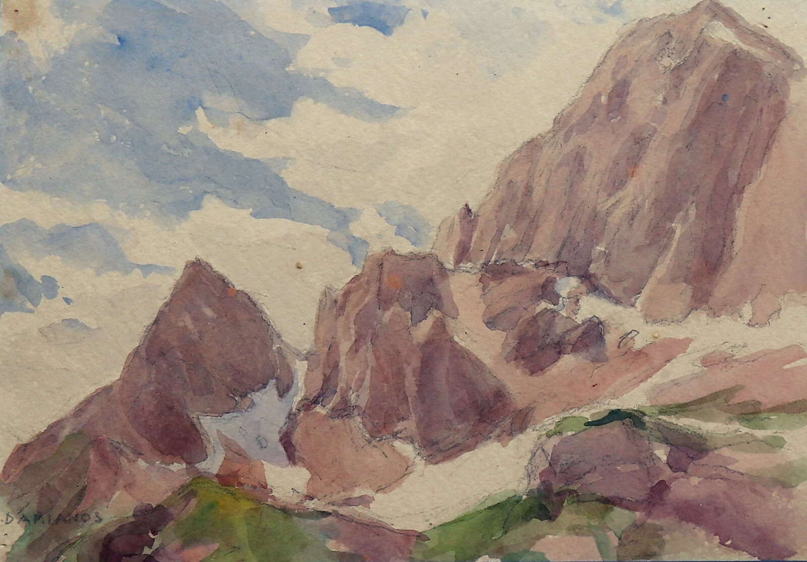Constantin Damianos: Mountain Landscape