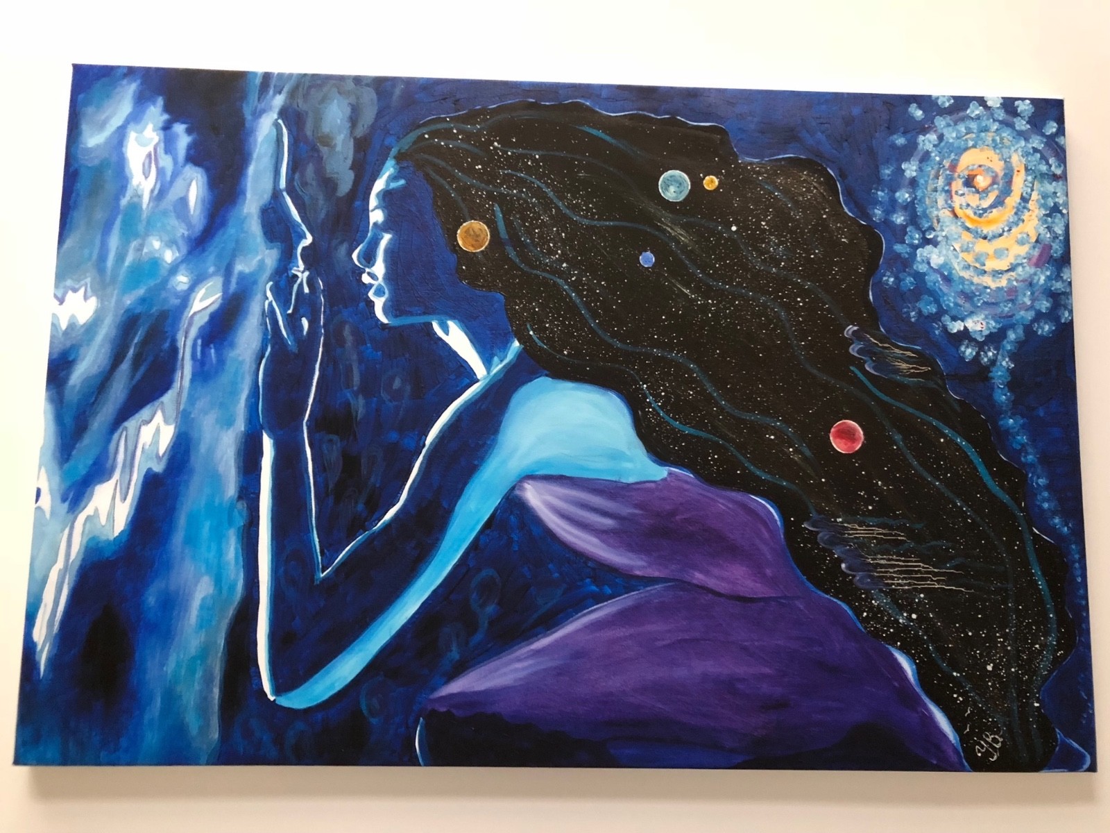 Art, Painting, «Hello» – Giclee on Canvas 22″ x 33″ by Yelena Berzon