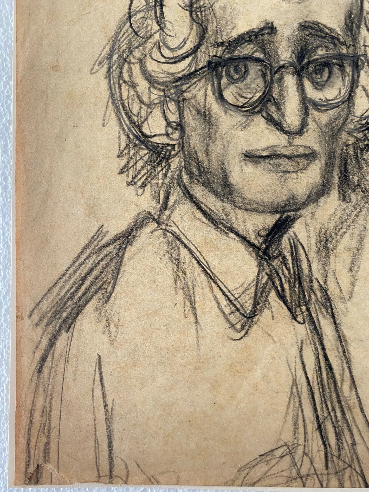 Juan David. Caricature. Untitled, circa 1958. Graphite on paper. Original art