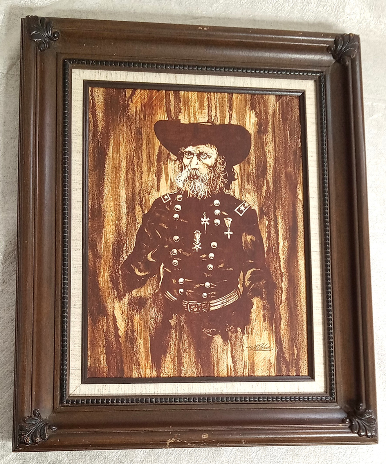 Artistic Interiors Cert# 157324 Civil War Officer by Whitaker Oil On Canvas