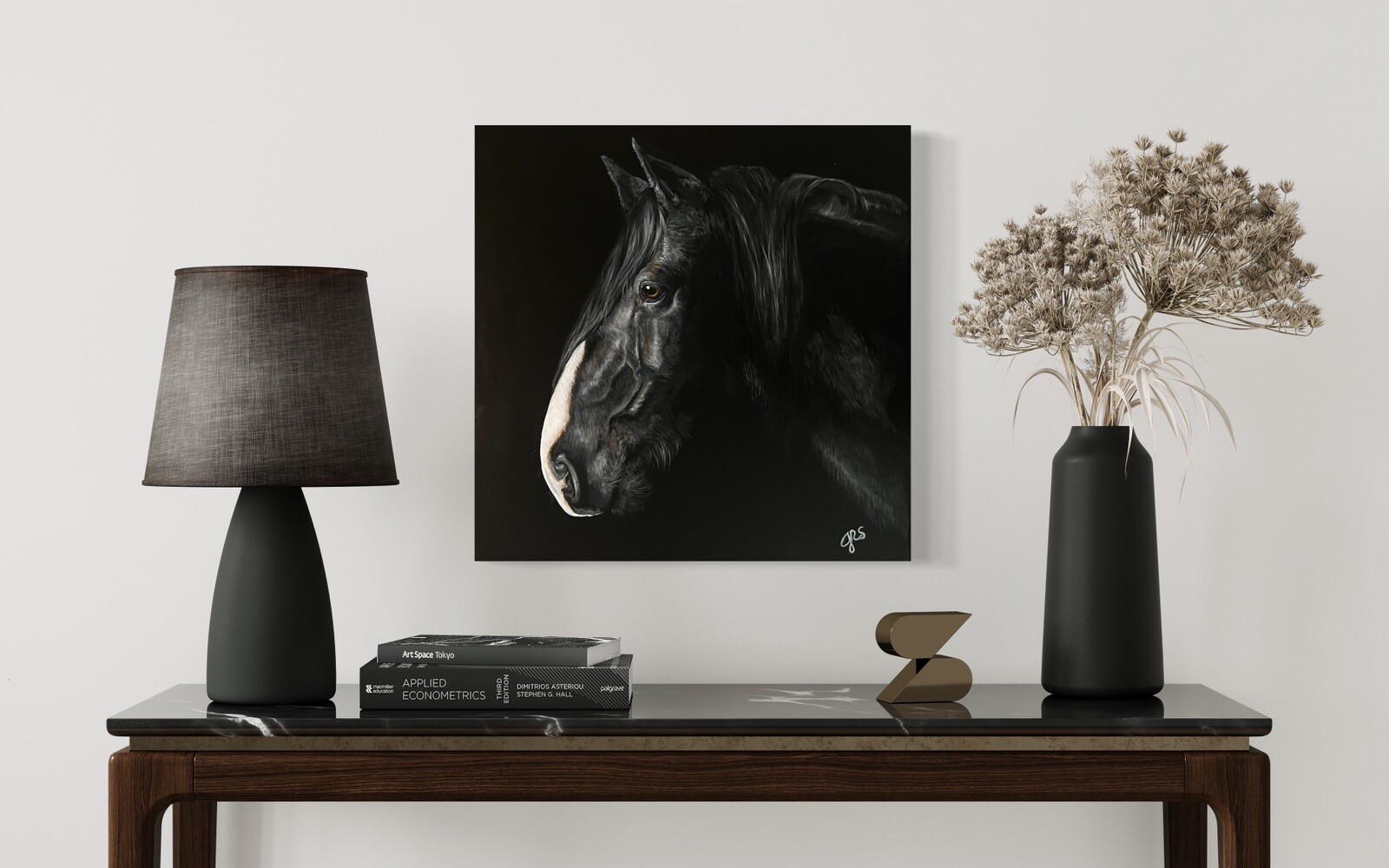 Sublime Equine. 20×20 Hand Painted Acrylic On Wrapped Canvas.