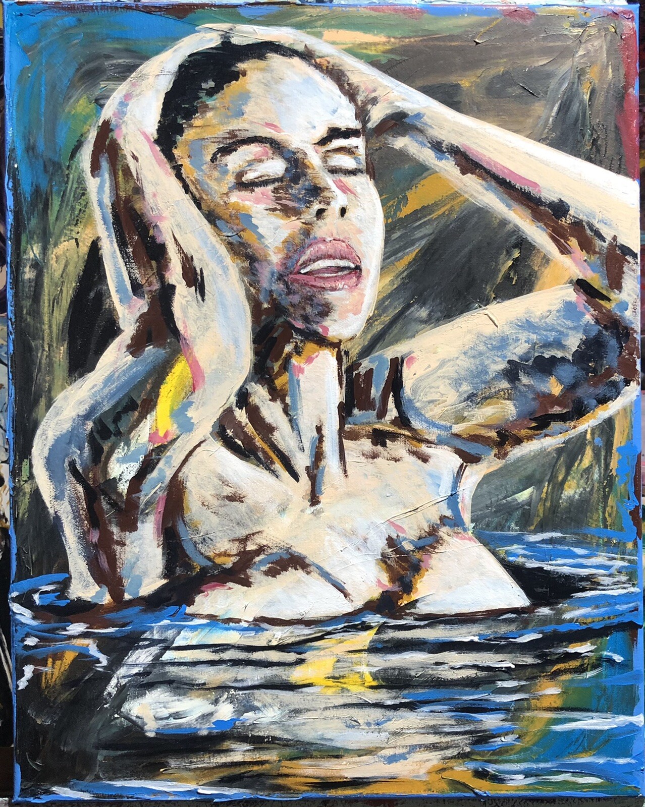 “Faded Memories”, Original Painting Canvas Art Oils #michaelscottwoodcock