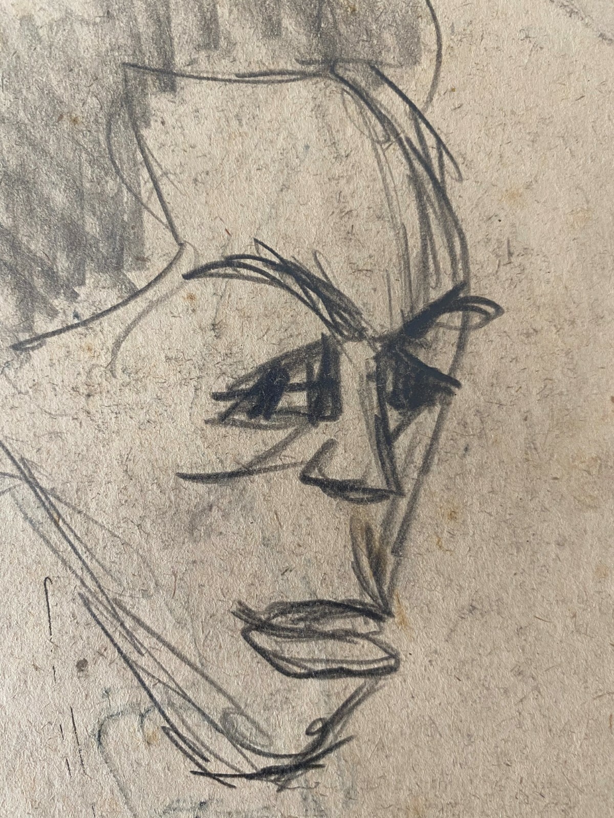 Juan David. Sketch. Untitled, ca 1968. Ink on paper. Original art.