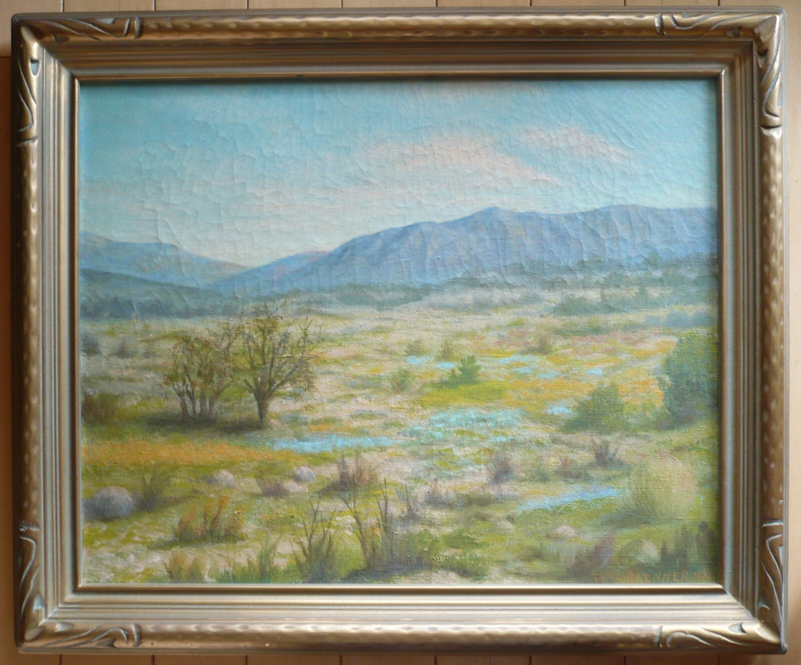 WILLIAM N. BRENNER, LISTED PLEIN AIR SPRING DESERT PALM SPRINGS CALIFORNIA RARE