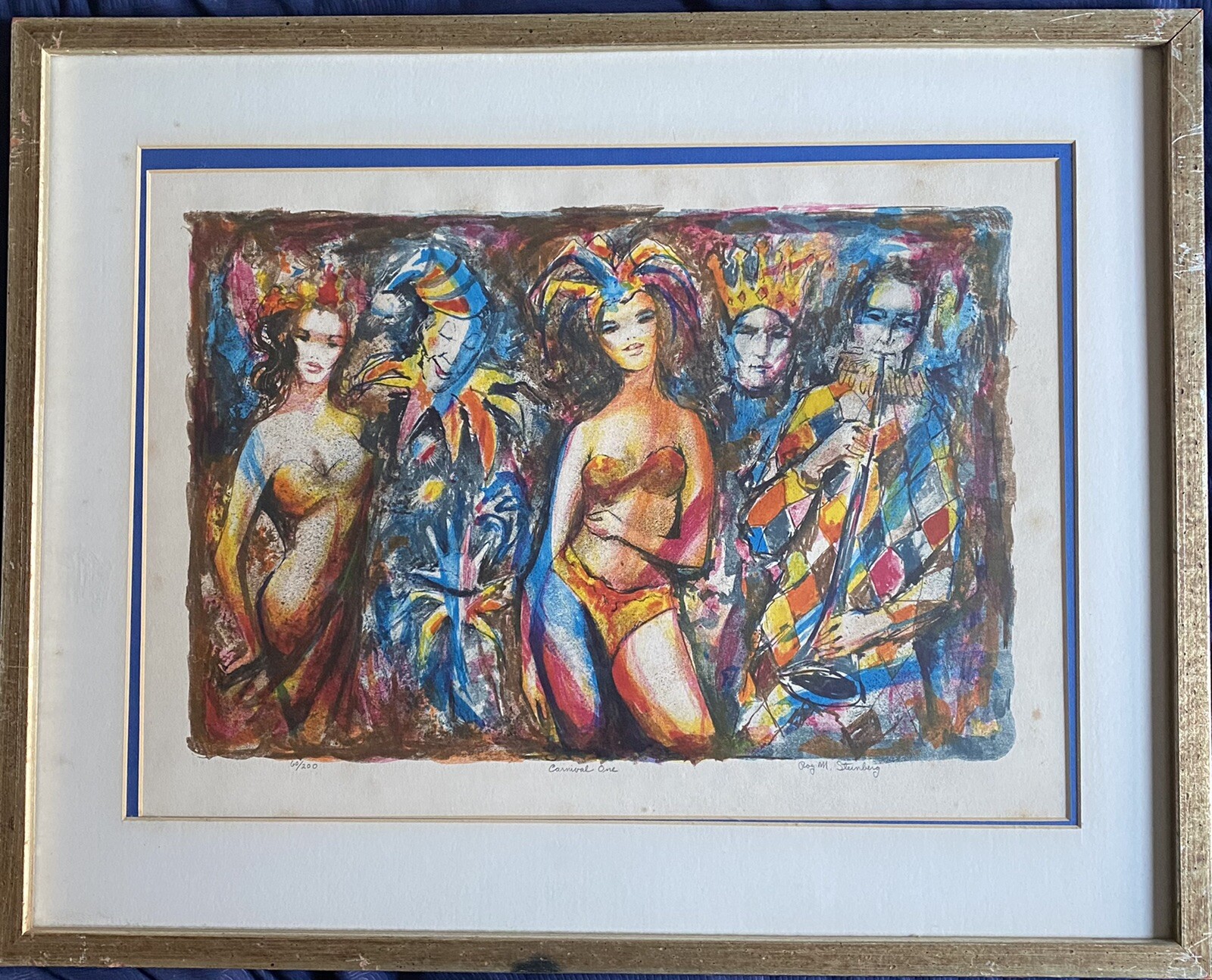 Roy M Steinberg Oil Painting Carnival One 27×21 1/2