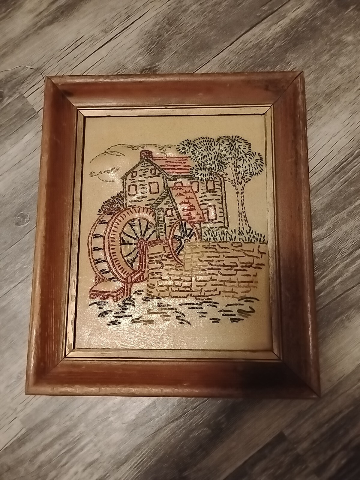 Water Mill House Cottage Vintage Picture