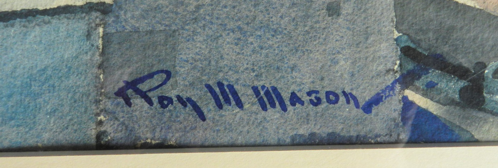 Roy M Mason Marro Bay California Mid -Century Watercolor Painting