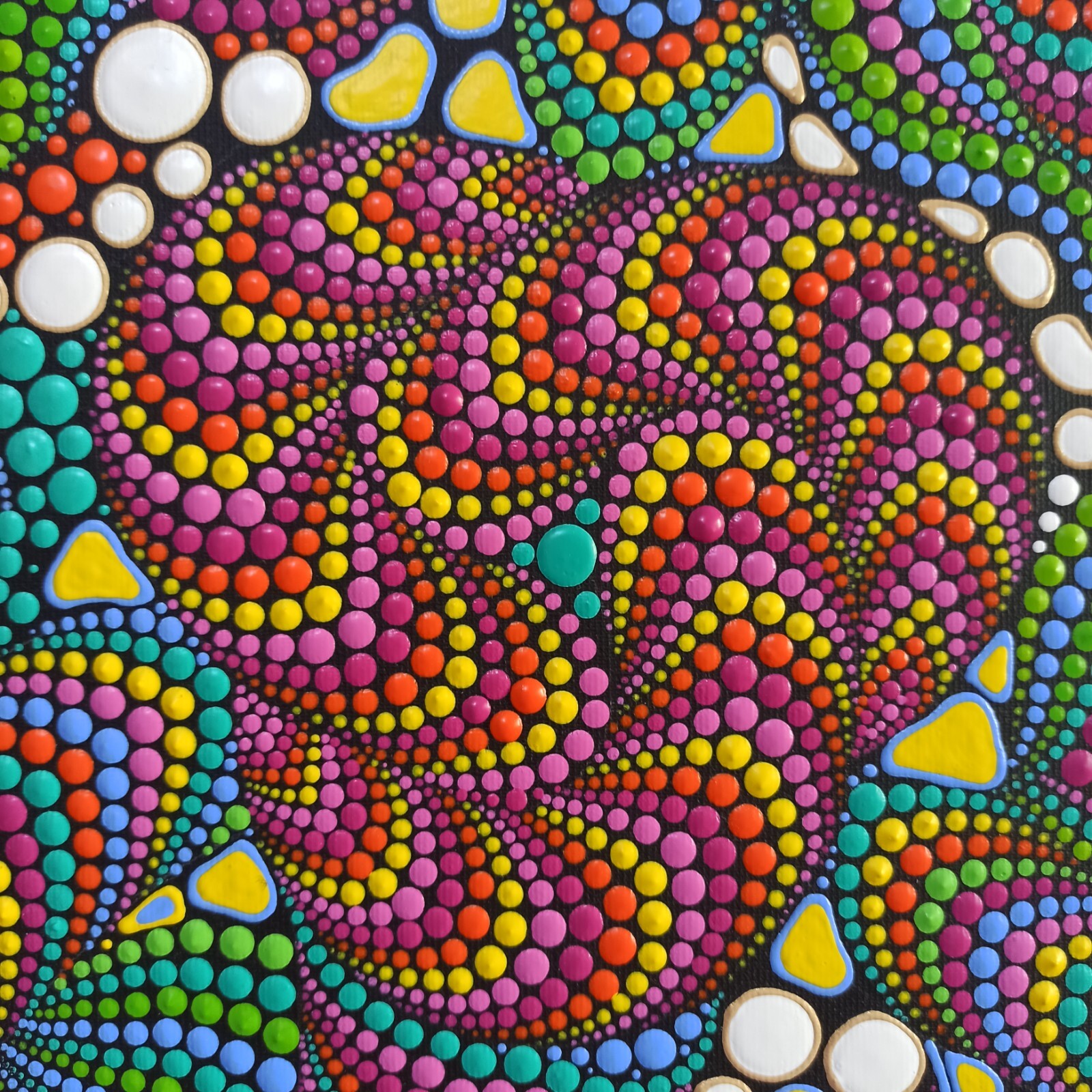Original Abstract art Psychedelic Trippy artwork Sacred Geometry Art Eclectic