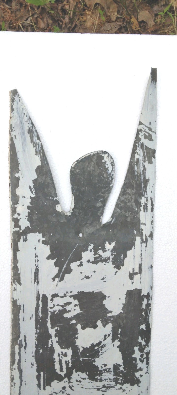 Faded, Flanking ANGEL Outsider folk art painting GA Visionary artist R A MILLER