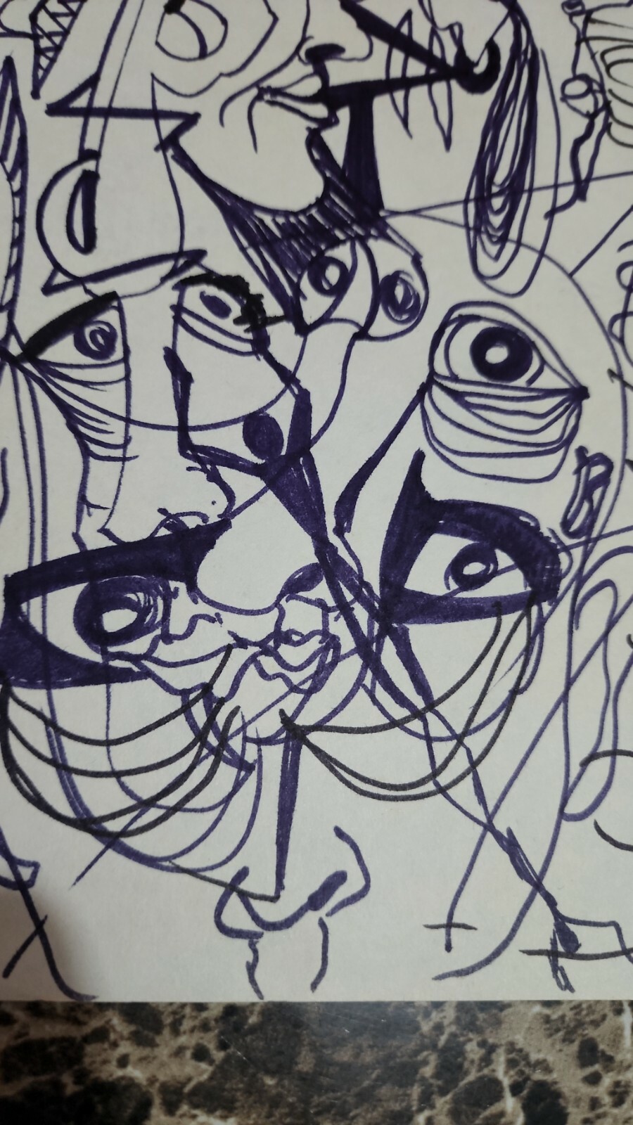 FINE: Antique Piece SUPER RARE / Kahn signed / Ink on cardboard / Dated