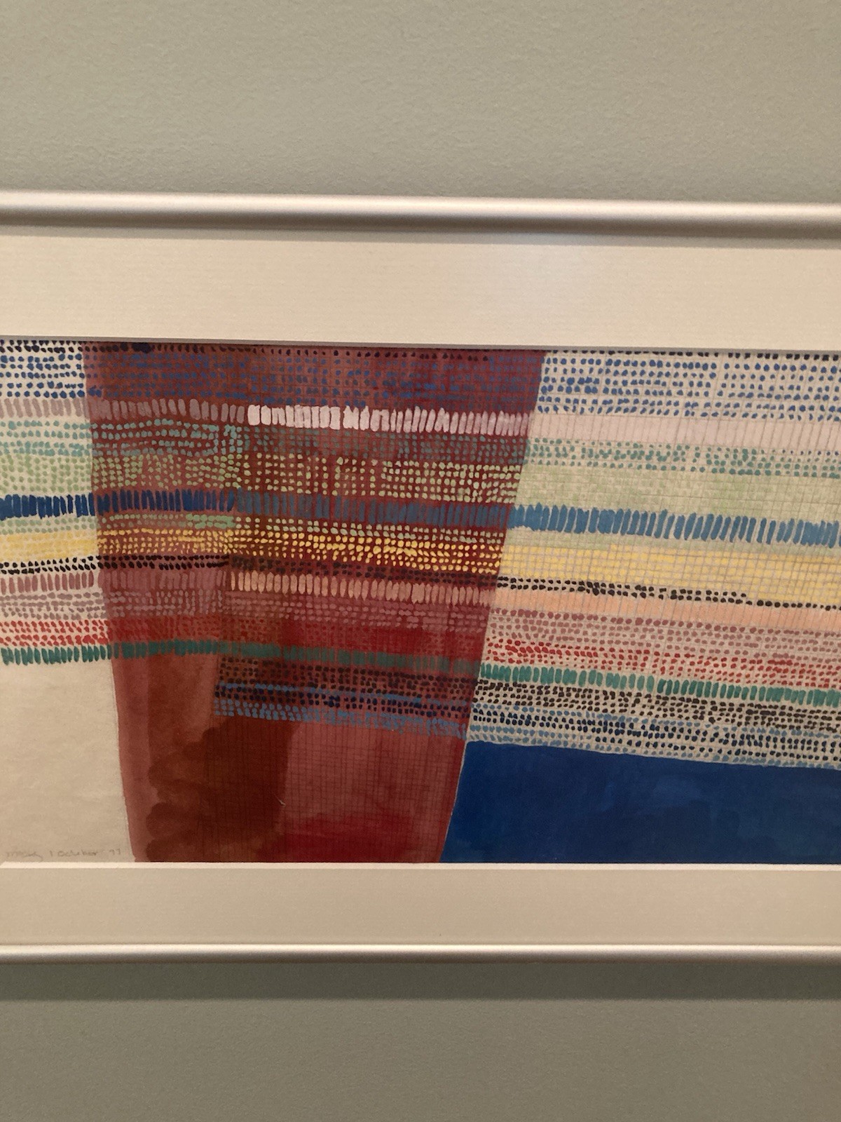 MCM Abstract Modern Art Vintage Original 1977