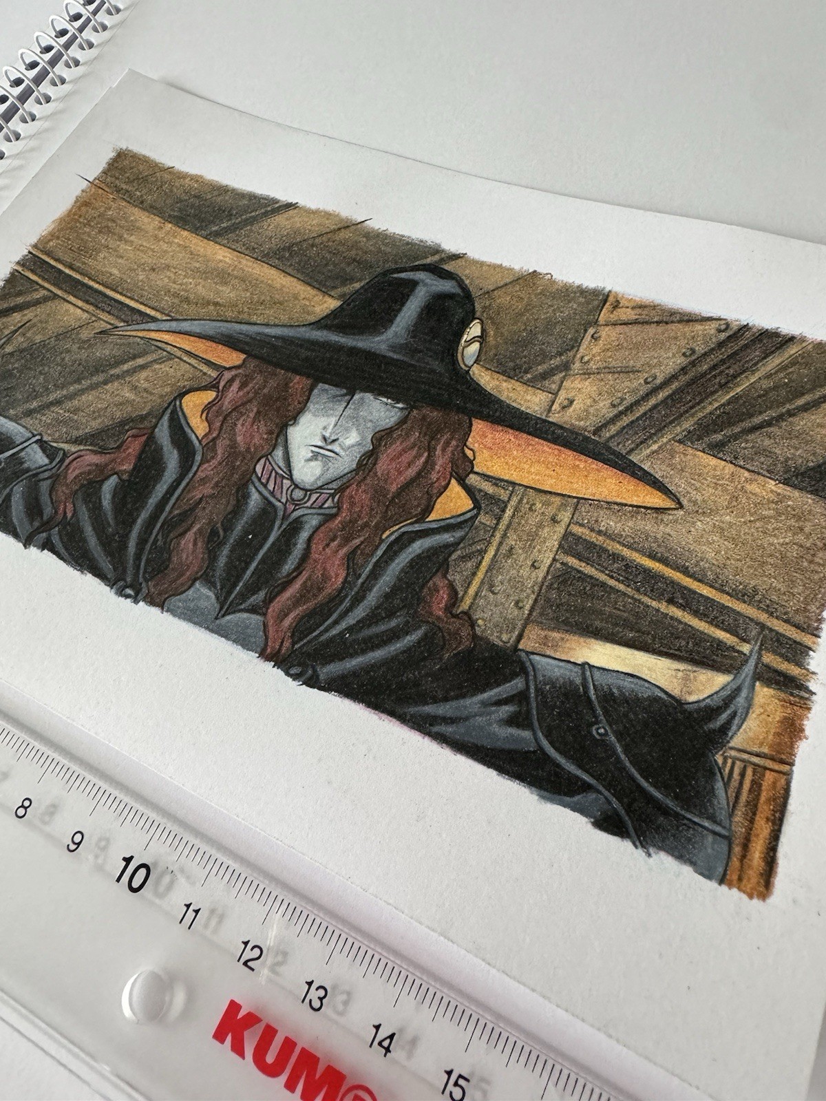 Original anime drawing, manga, illustration, fanart unique, Vampire Hunter D