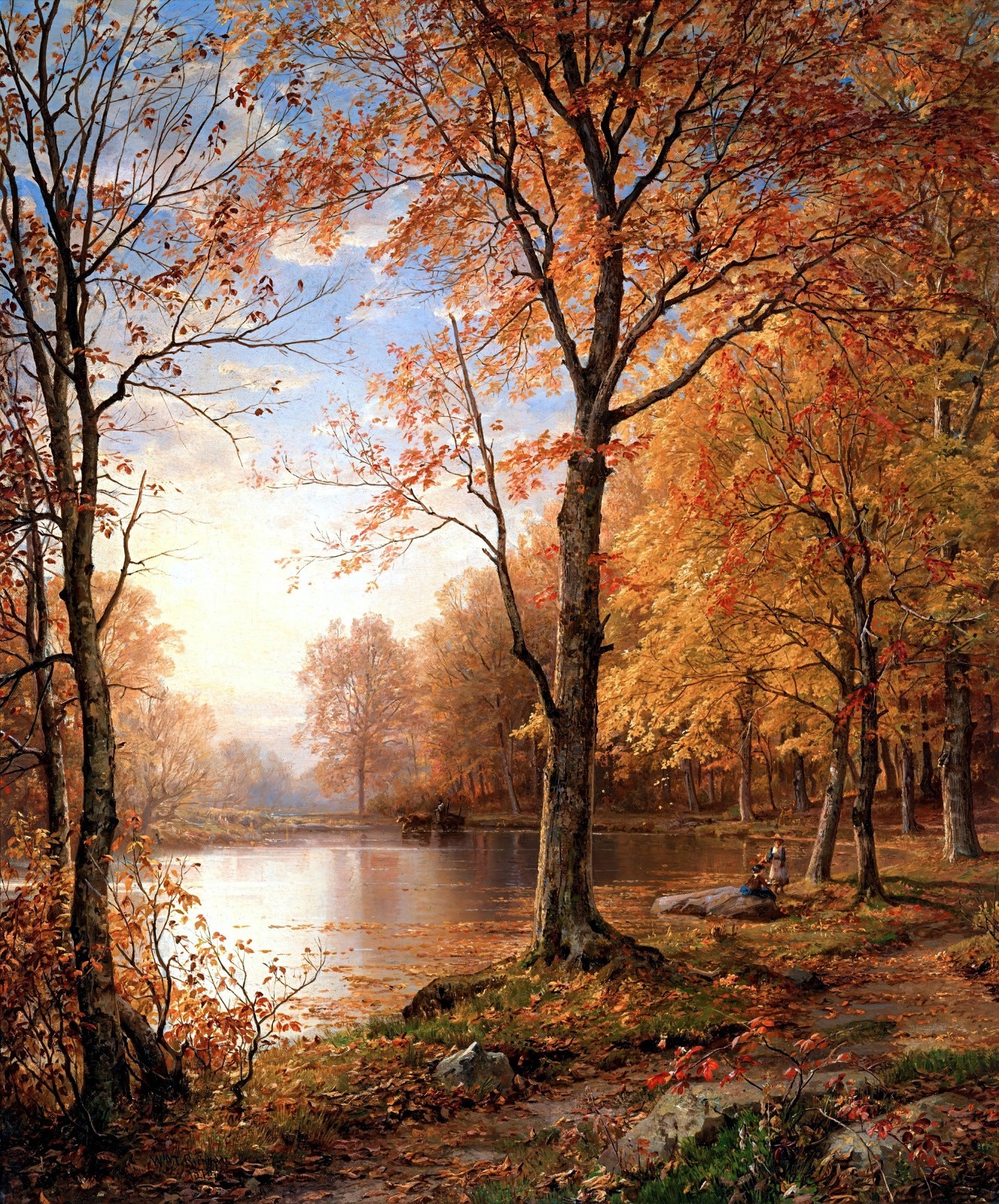 William Richards Indian Summer Reproduction – Giclee Canvas/Paper/Stretched