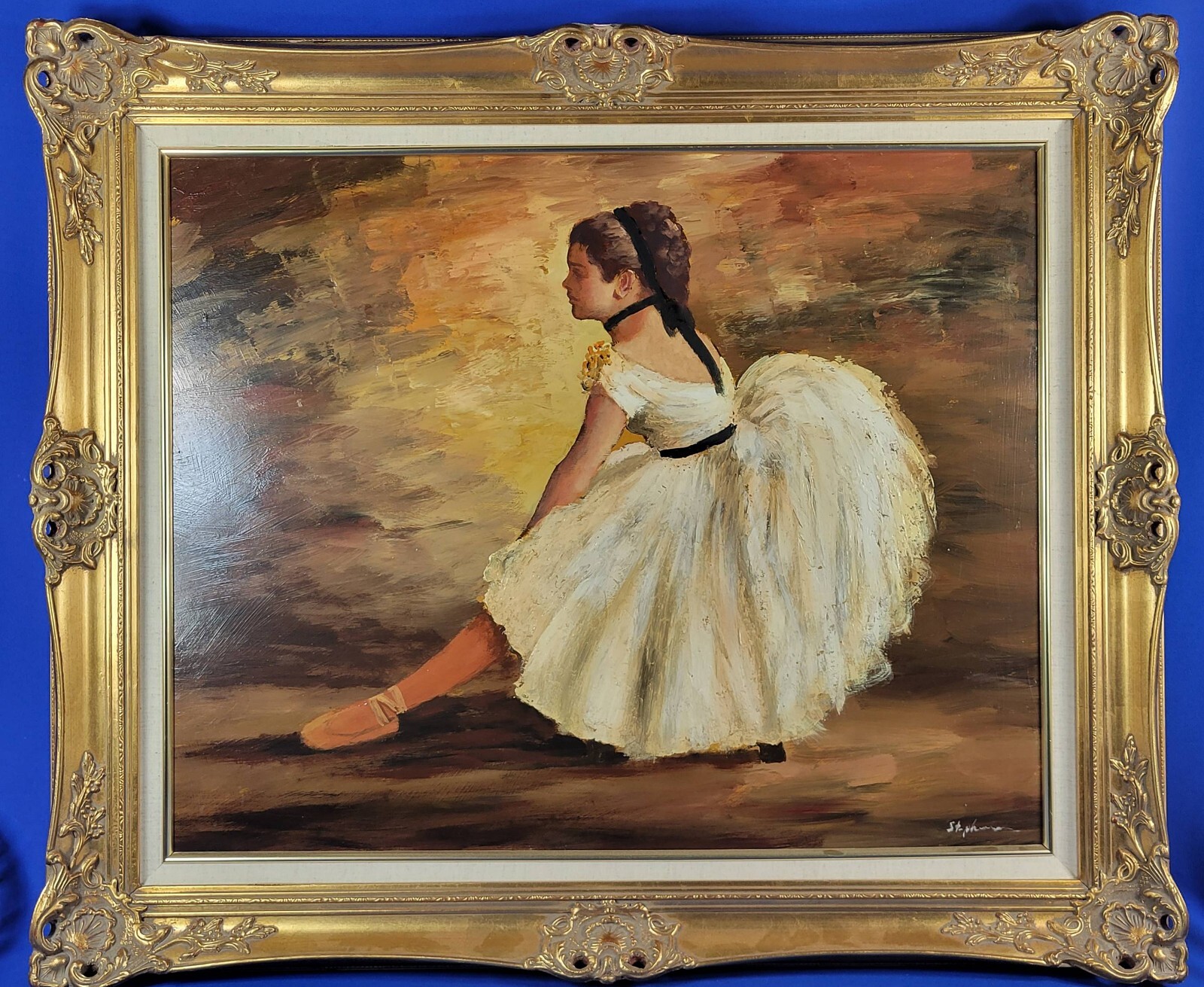 Harold Stephenson (Abruzzi) «Ballerina Girl» Original Oil Painting on Board