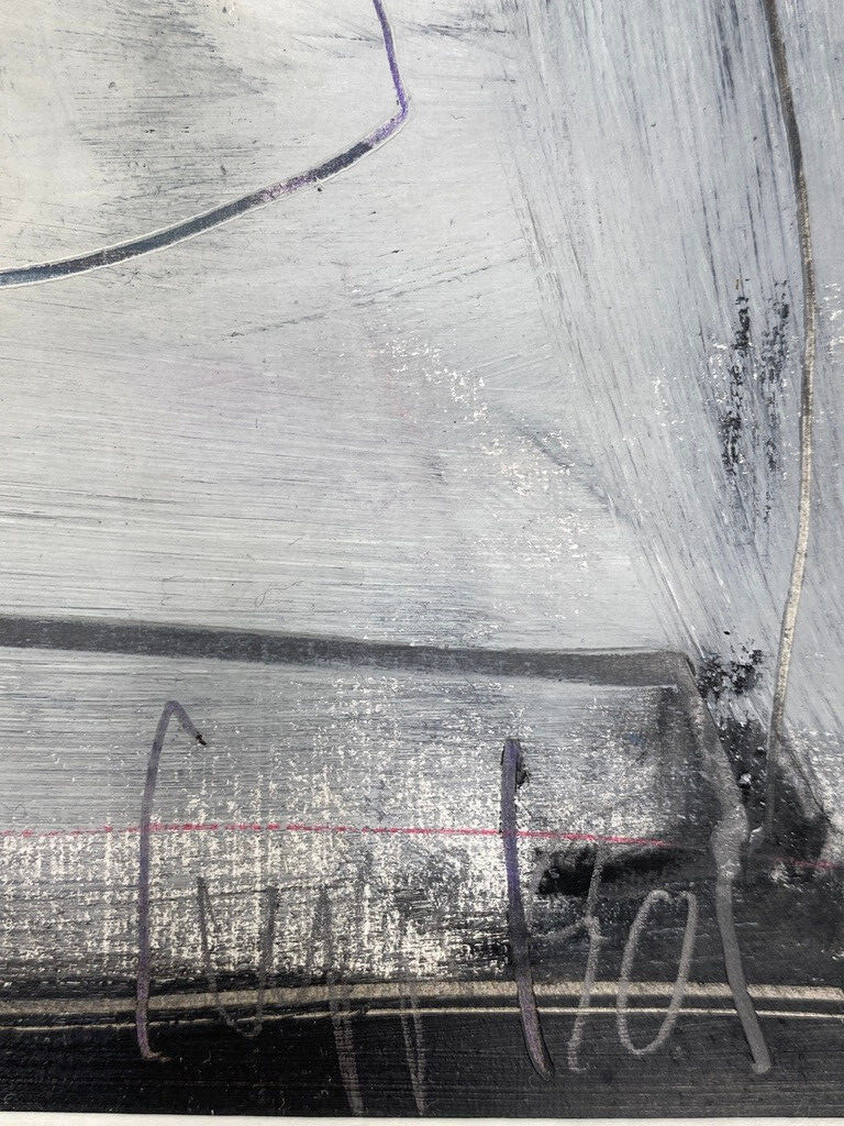 * MANFRED NIPP MALEREI ABSTRAKT ACRYLFARBE GEOMETRISCH MIXED MEDIA