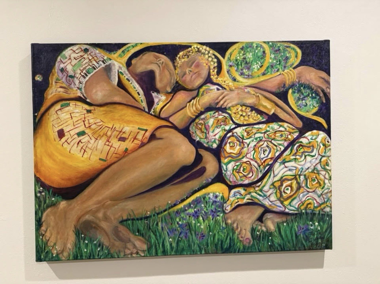 Original Oil On Canvas “Tribute To Mantegna” Signed By Helen Ingoglia