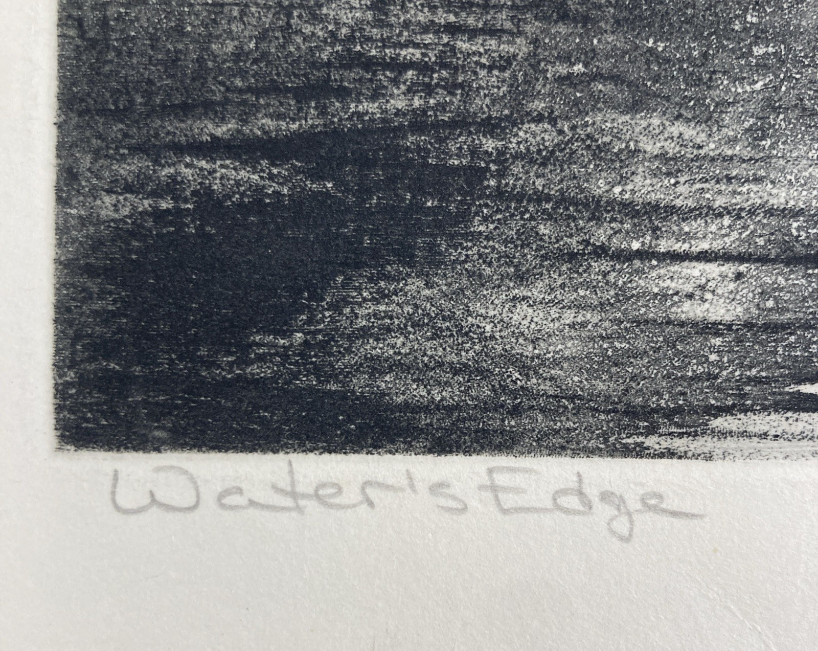 Vintage Original Etching Print Riverside Landscape Trees Kurt Wisneski Signed