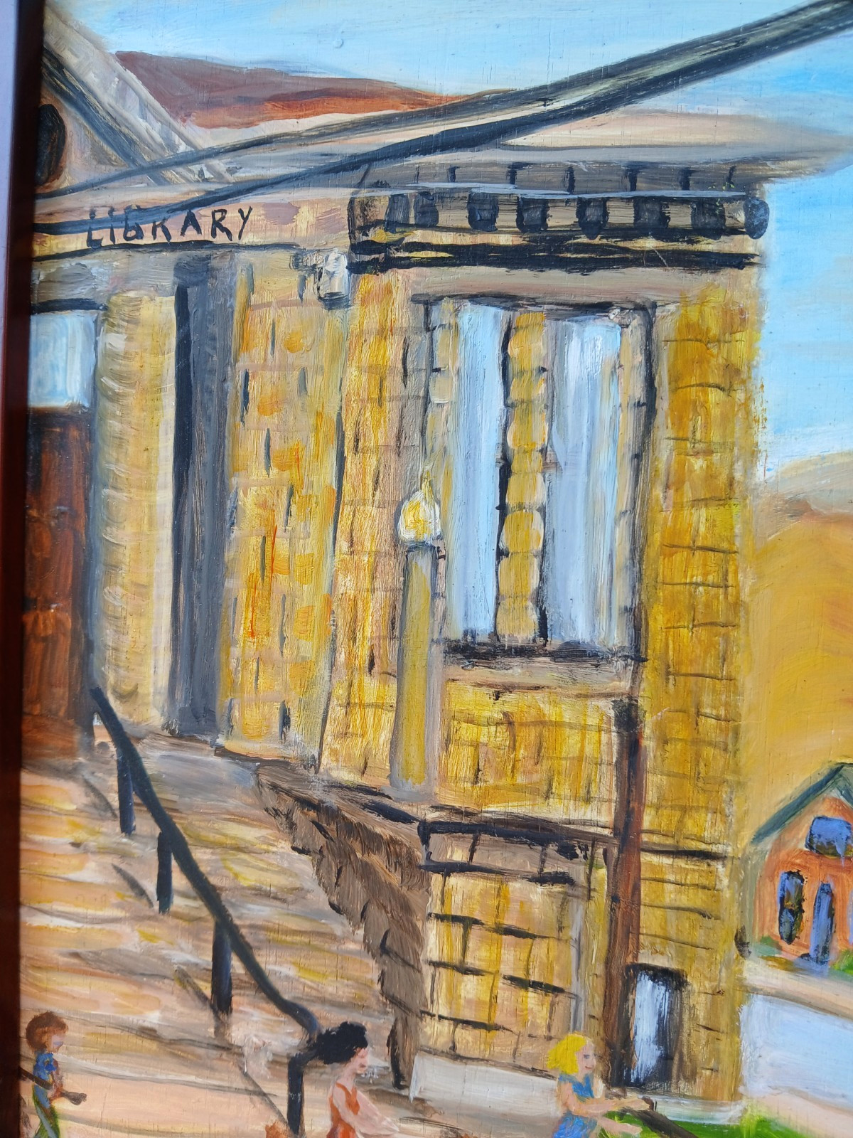 Andrew Carnegie Library, in Baker, Oregon, Painted by Lori, 2009, Well Framed