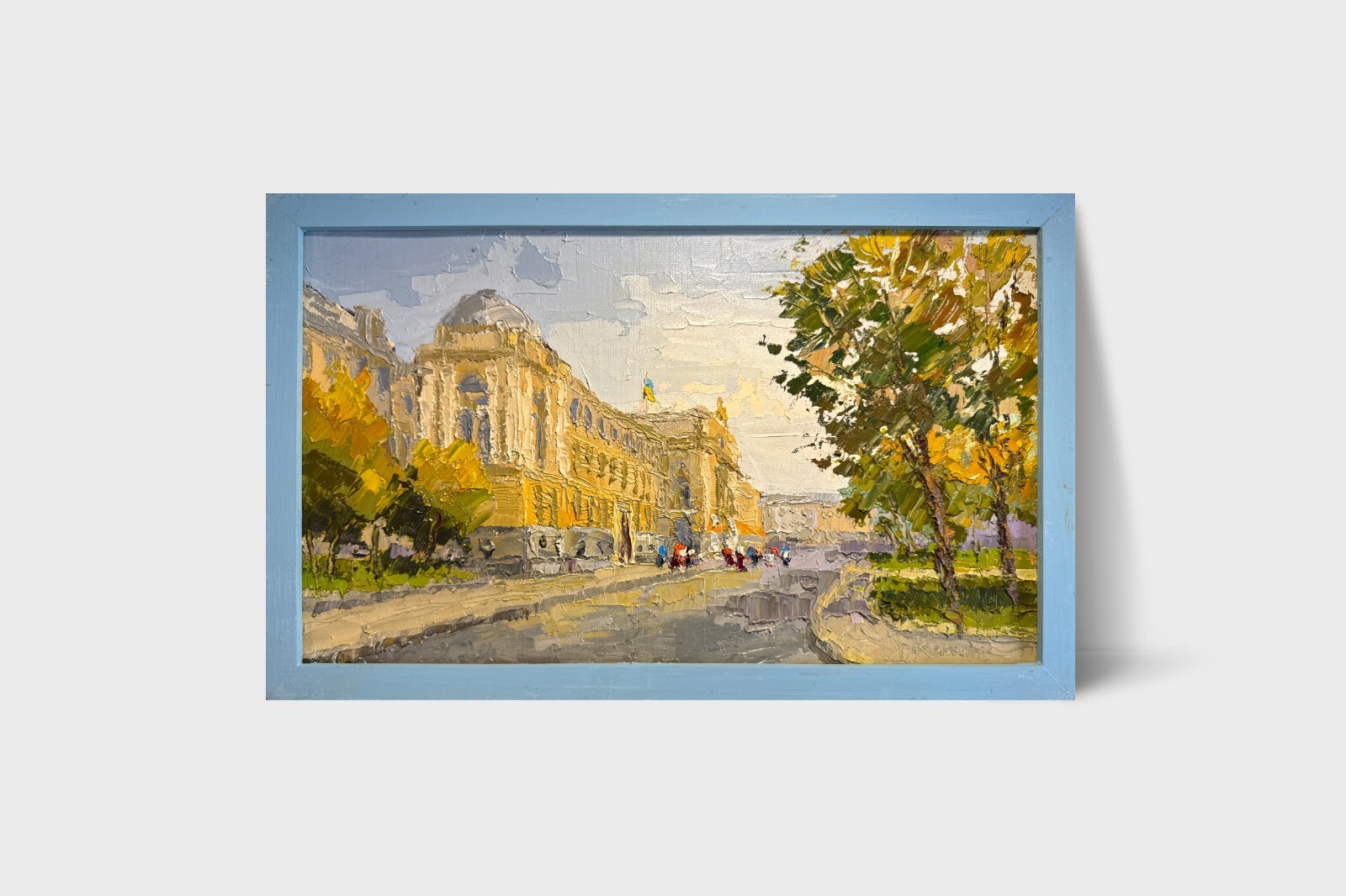 Oil painting Ivan Franko National University of Lviv Ukrainian painter original