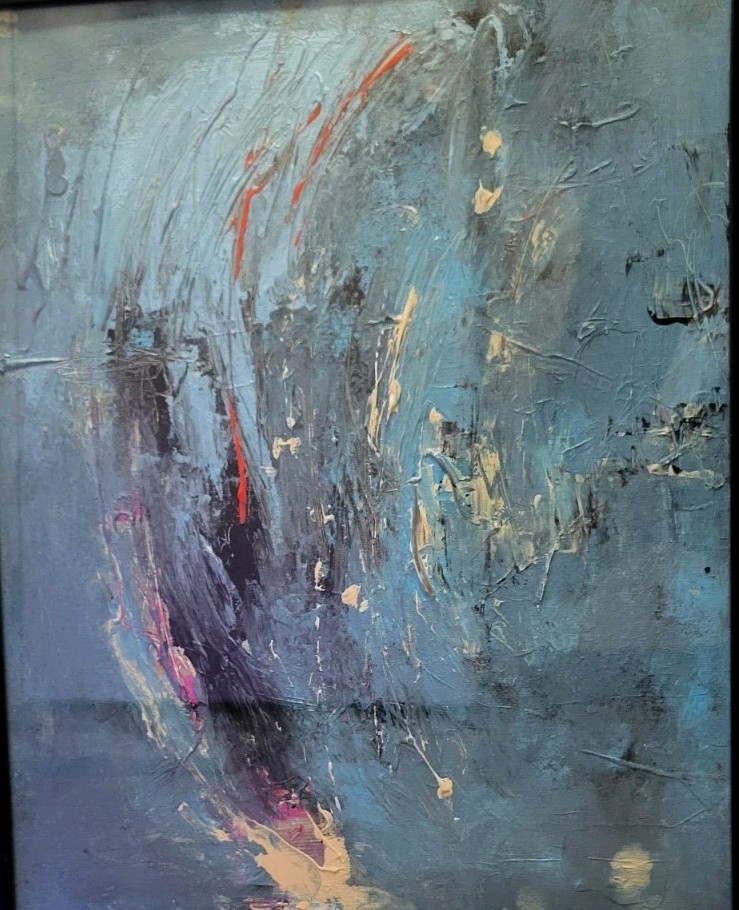 Beautiful Original Abstract ACTYLIC ON CANVAS board Modern Contemporary Art